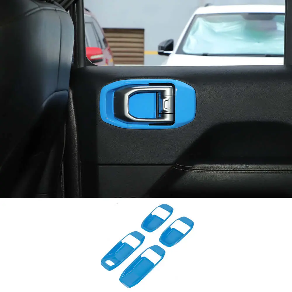 For 2018+ Jeep Wrangler JL& Gladiator JT 4-Door Car Door Handle Bowl Cover Decor Trim - Image 16