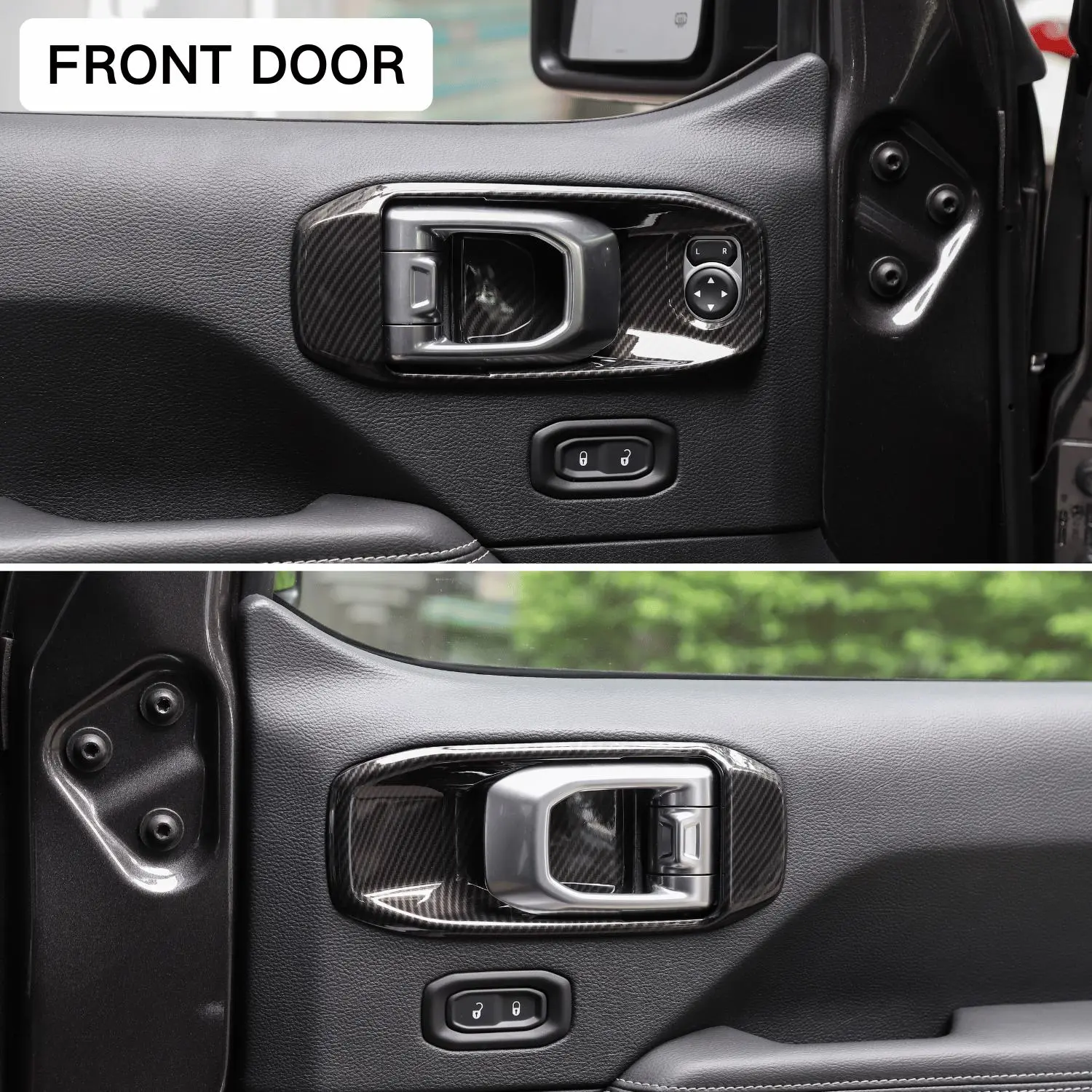 For 2018+ Jeep Wrangler JL& Gladiator JT 4-Door Car Door Handle Bowl Cover Decor Trim - Image 3