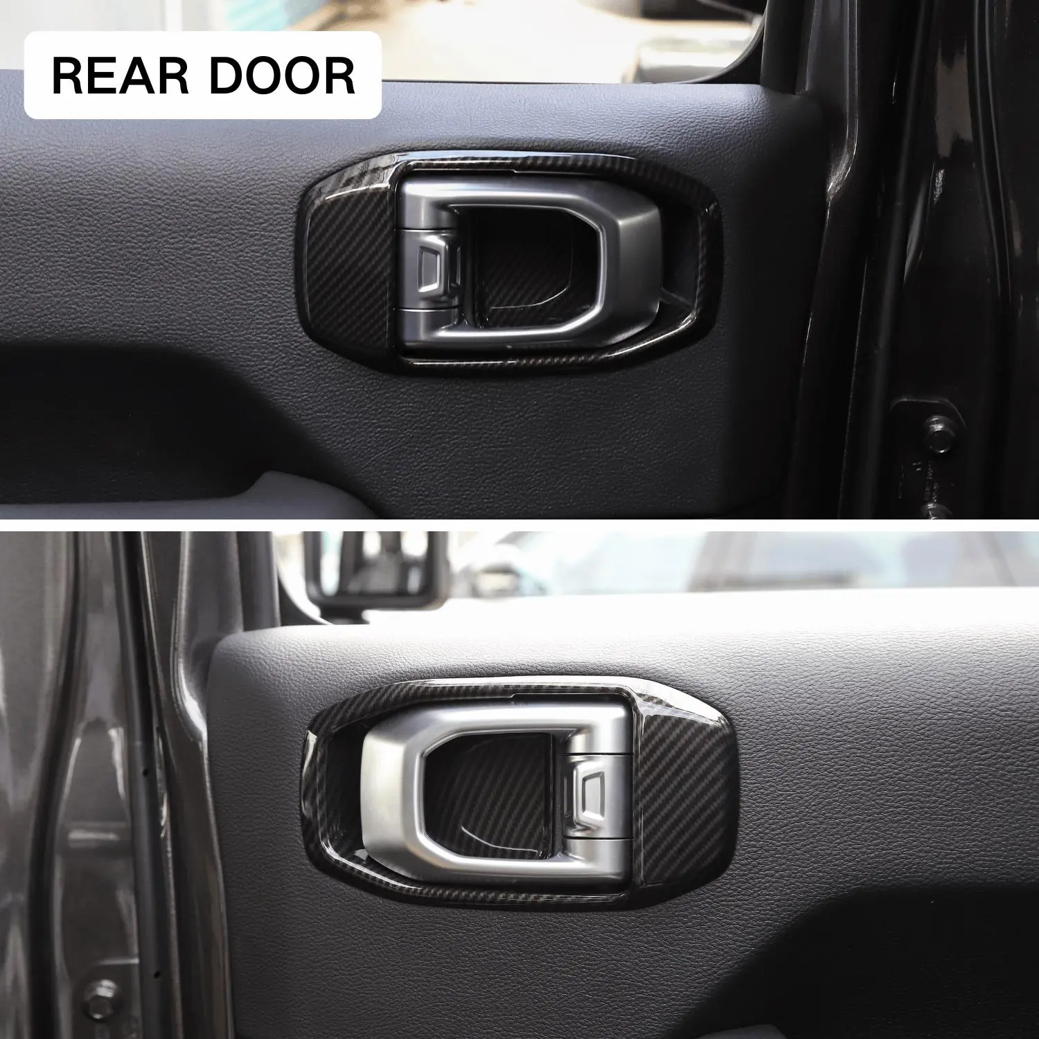 For 2018+ Jeep Wrangler JL& Gladiator JT 4-Door Car Door Handle Bowl Cover Decor Trim - Image 4