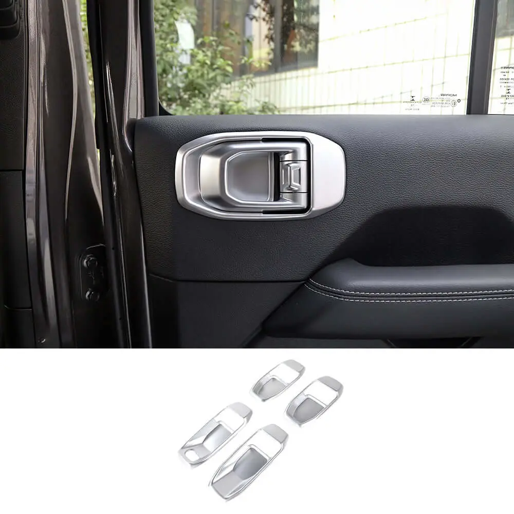 For 2018+ Jeep Wrangler JL& Gladiator JT 4-Door Car Door Handle Bowl Cover Decor Trim - Image 7