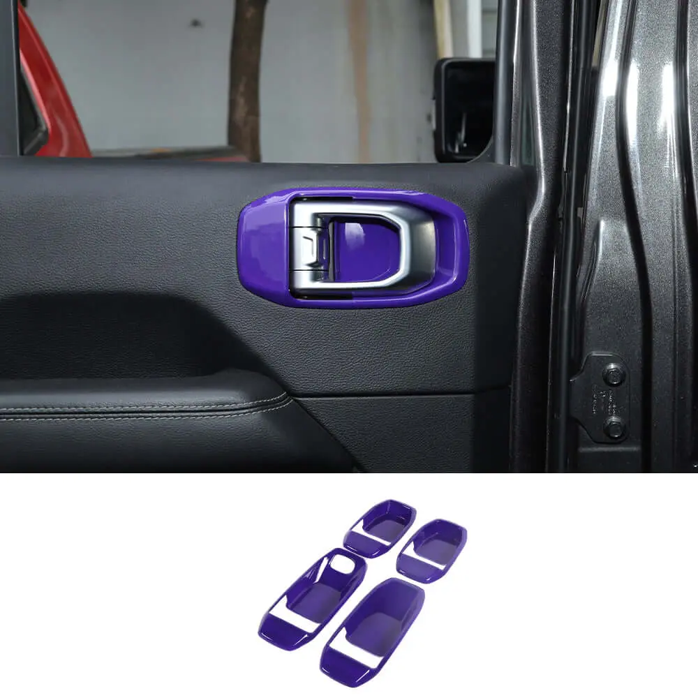 For 2018+ Jeep Wrangler JL& Gladiator JT 4-Door Car Door Handle Bowl Cover Decor Trim - Image 8