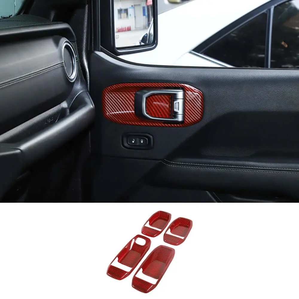 For 2018+ Jeep Wrangler JL& Gladiator JT 4-Door Car Door Handle Bowl Cover Decor Trim - Image 9