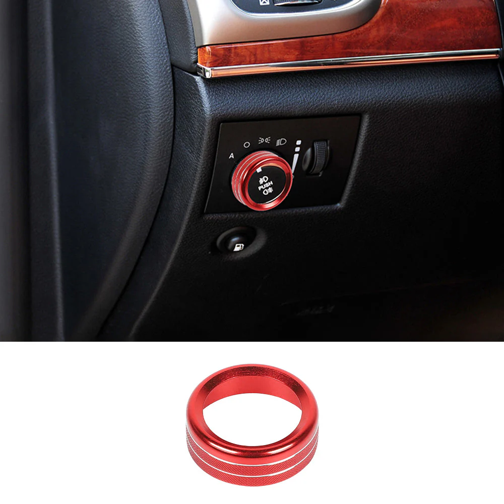 For 2011-2021 Jeep Grand Cherokee WK2 Headlight Switch Knob Button Ring Trim