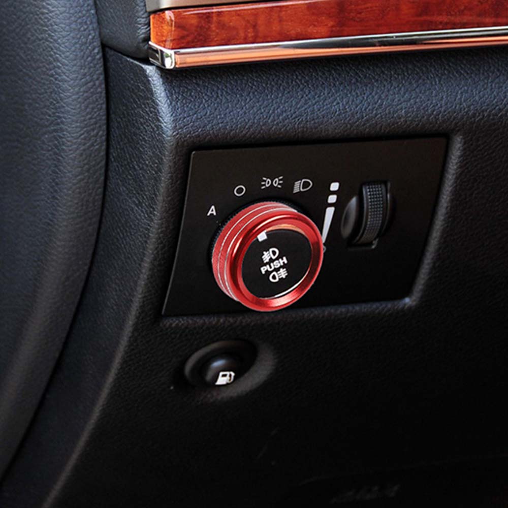 For 2011-2021 Jeep Grand Cherokee WK2 Headlight Switch Knob Button Ring Trim - Image 2