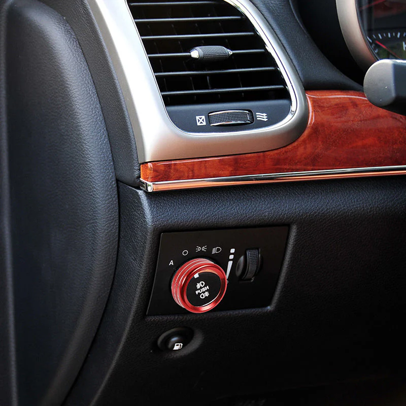 For 2011-2021 Jeep Grand Cherokee WK2 Headlight Switch Knob Button Ring Trim - Image 3