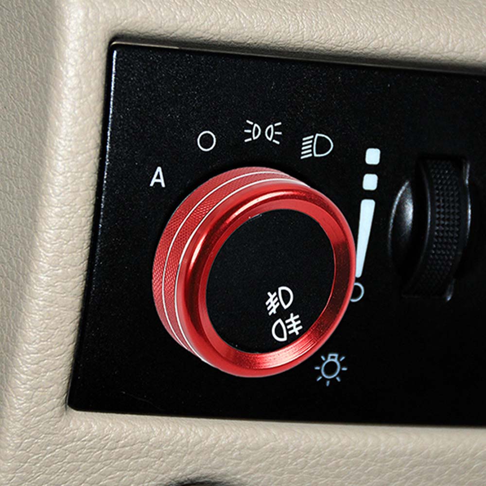 For 2011-2021 Jeep Grand Cherokee WK2 Headlight Switch Knob Button Ring Trim - Image 4