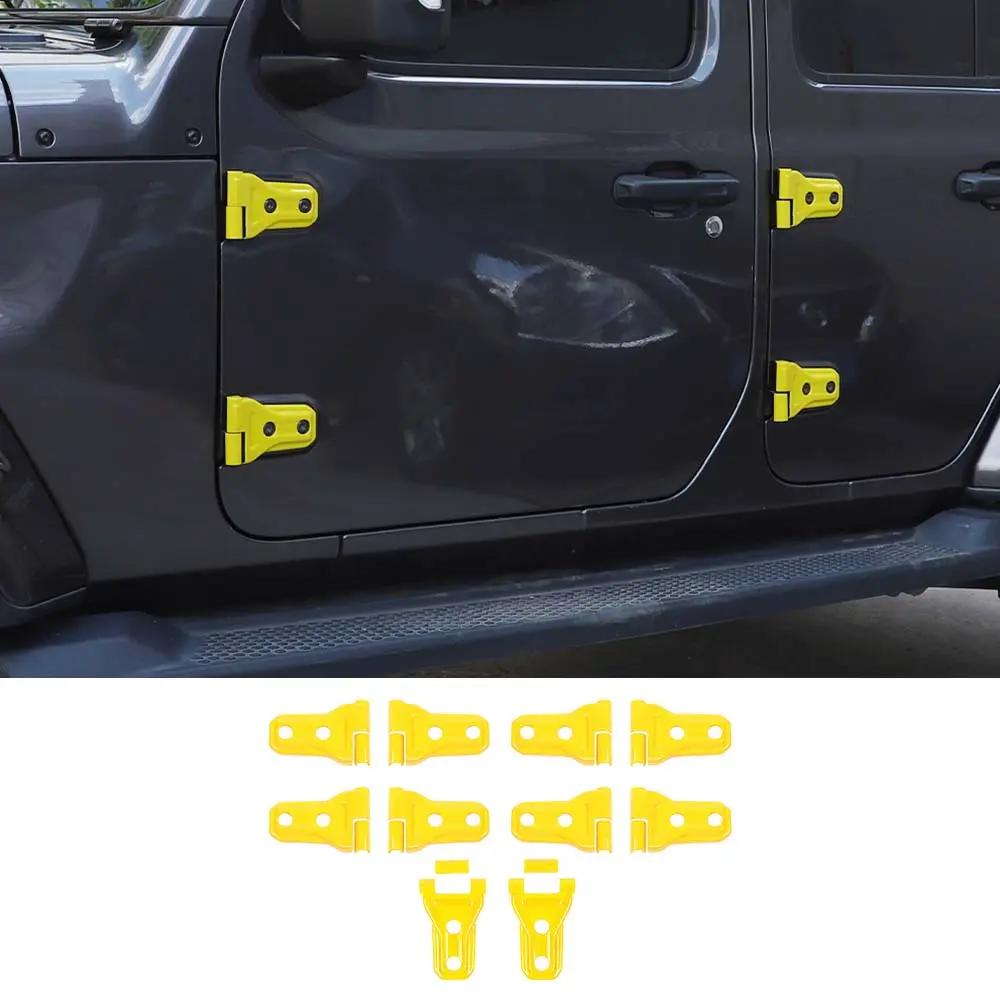For 2018-2025 Jeep Wrangler JL JLU & Gladiator JT 4Door Door & Engine Hood Hinge Trim Cover Kit - Image 13
