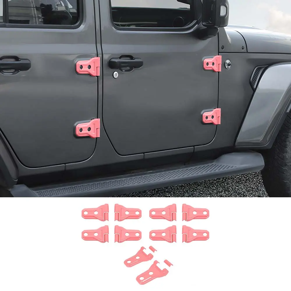 For 2018-2025 Jeep Wrangler JL JLU & Gladiator JT 4Door Door & Engine Hood Hinge Trim Cover Kit - Image 16