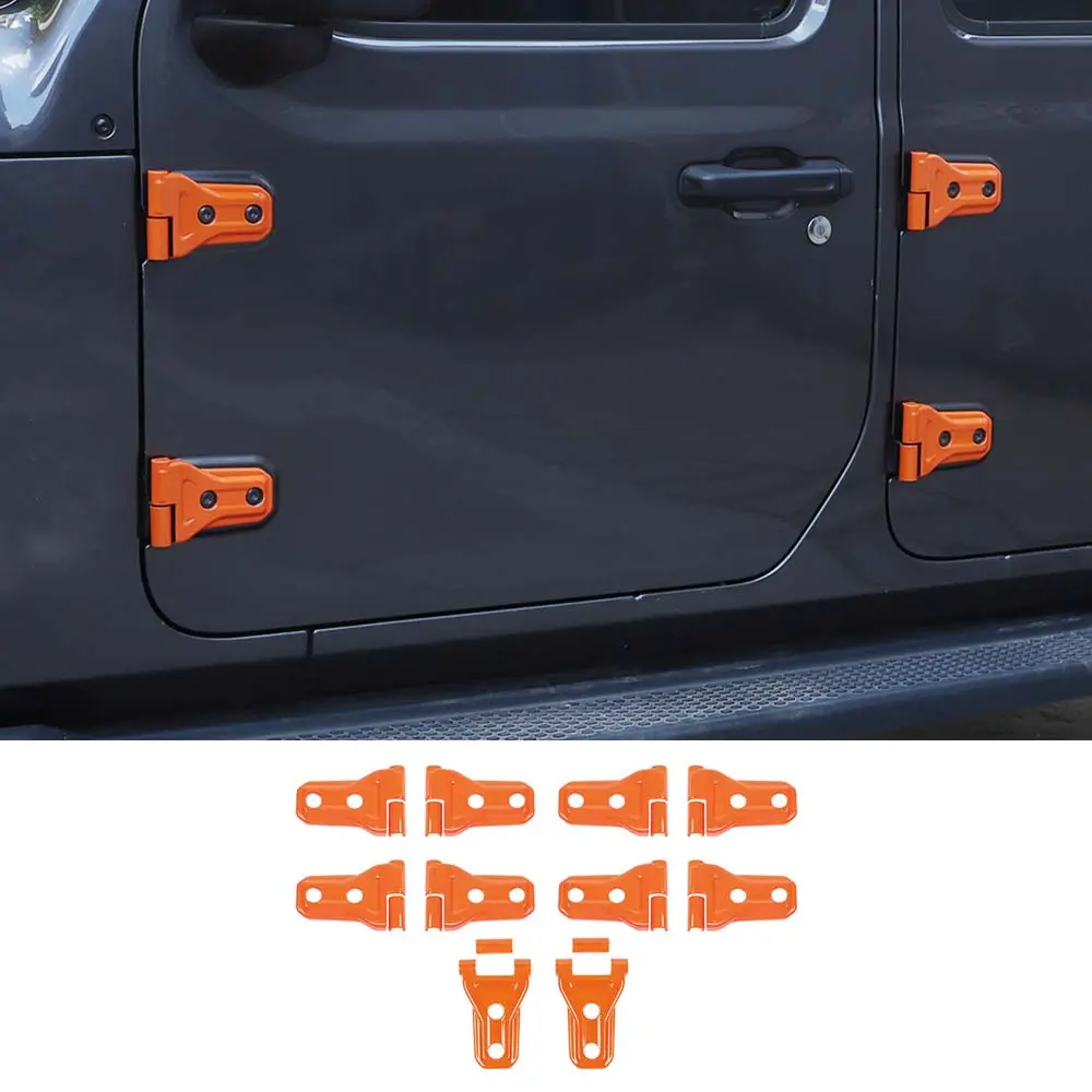 For 2018-2025 Jeep Wrangler JL JLU & Gladiator JT 4Door Door & Engine Hood Hinge Trim Cover Kit - Image 17