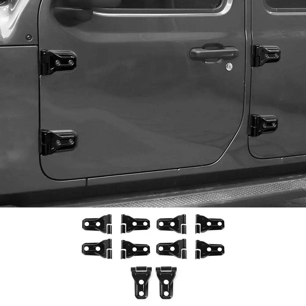 For 2018-2025 Jeep Wrangler JL JLU & Gladiator JT 4Door Door & Engine Hood Hinge Trim Cover Kit - Image 19