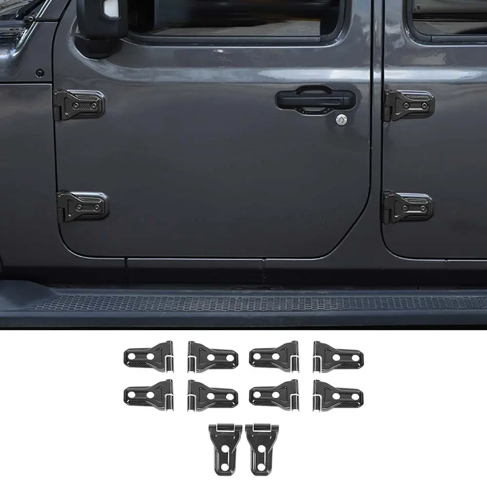 For 2018-2025 Jeep Wrangler JL JLU & Gladiator JT 4Door Door & Engine Hood Hinge Trim Cover Kit - Image 21