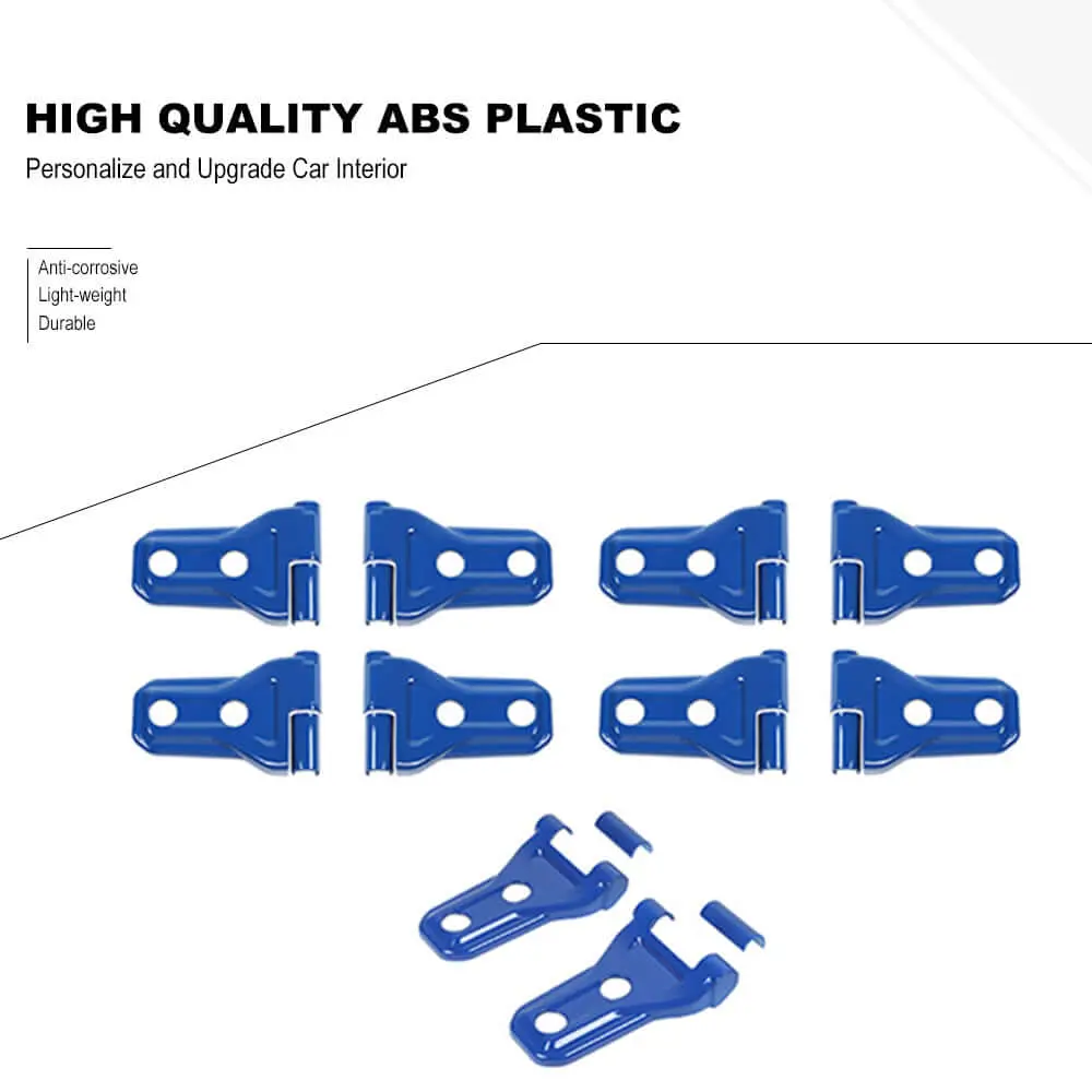 For 2018-2025 Jeep Wrangler JL JLU & Gladiator JT 4Door Door & Engine Hood Hinge Trim Cover Kit - Image 8