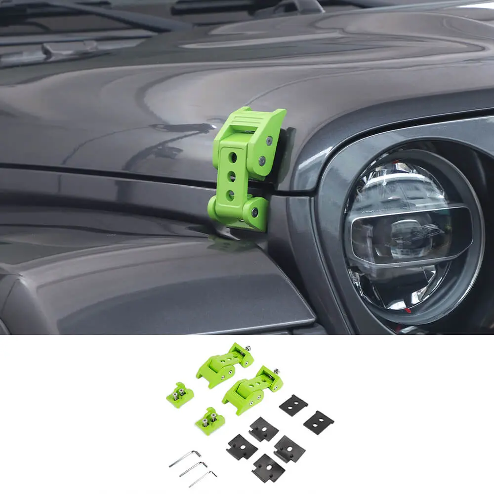 For 2007+ Jeep Wrangler JK JL & Gladiator JT Car Side Hood Catch Latches Buckle