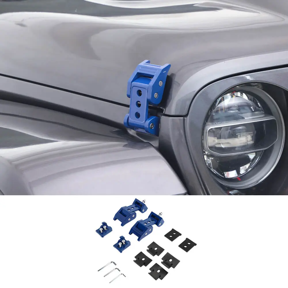 For 2007+ Jeep Wrangler JK JL & Gladiator JT Car Side Hood Catch Latches Buckle - Image 10