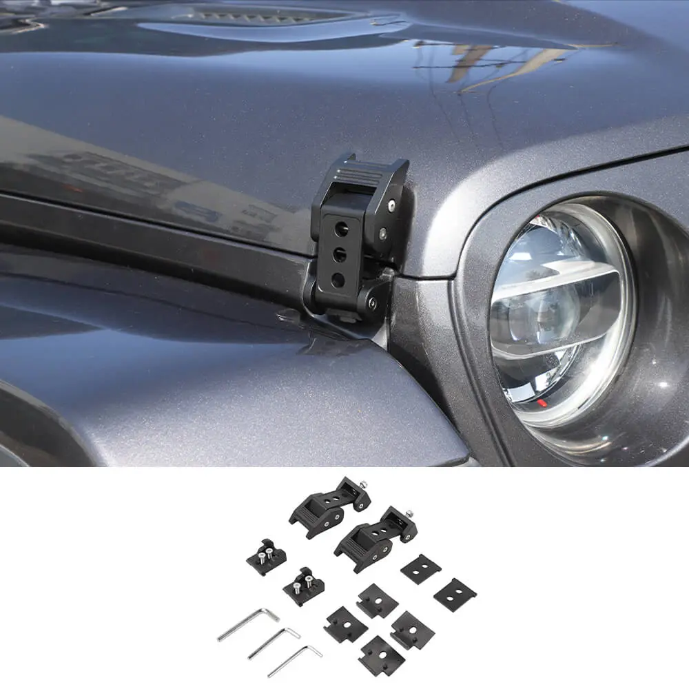 For 2007+ Jeep Wrangler JK JL & Gladiator JT Car Side Hood Catch Latches Buckle - Image 11