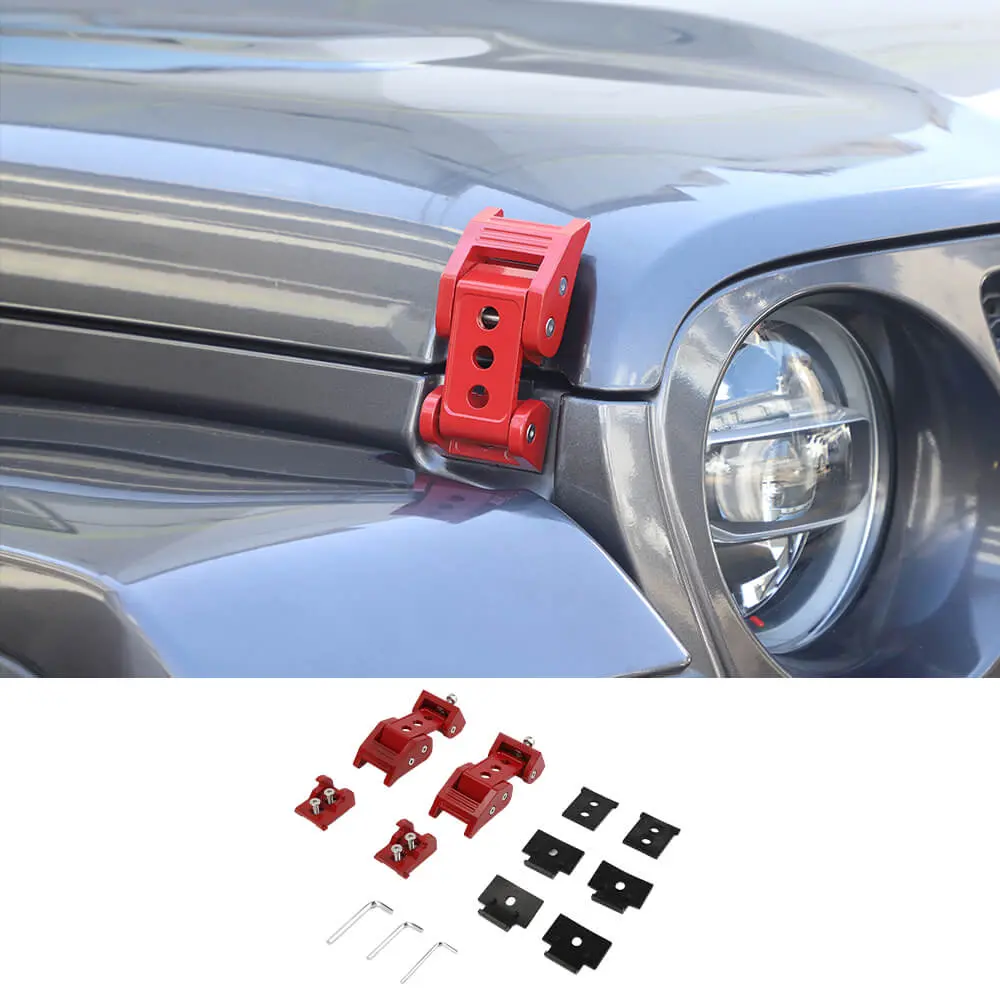 For 2007+ Jeep Wrangler JK JL & Gladiator JT Car Side Hood Catch Latches Buckle - Image 15