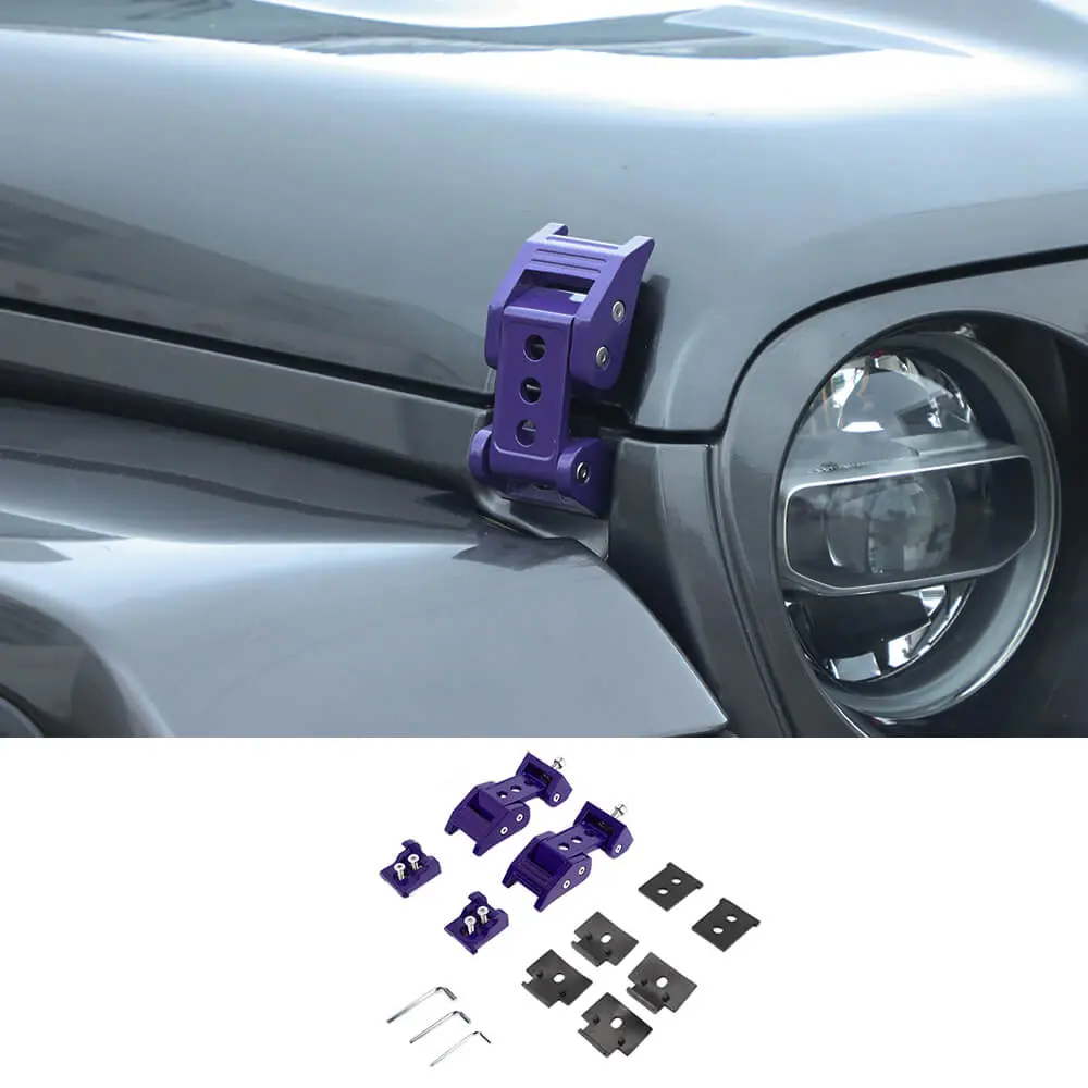 For 2007+ Jeep Wrangler JK JL & Gladiator JT Car Side Hood Catch Latches Buckle - Image 9