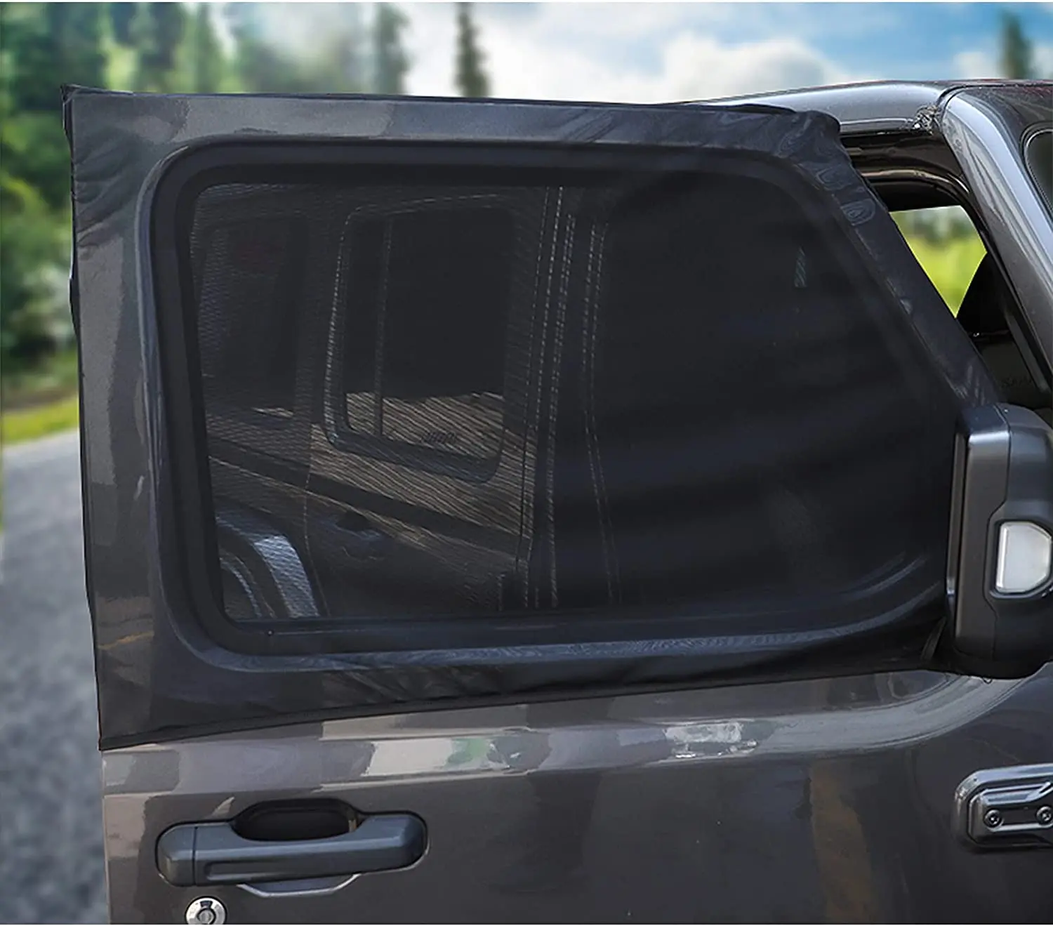 For Jeep Wrangler TJ JK JL & Gladiator JT Front & Rear Window UV Protection Sun Shade Breathable Mesh - Image 5