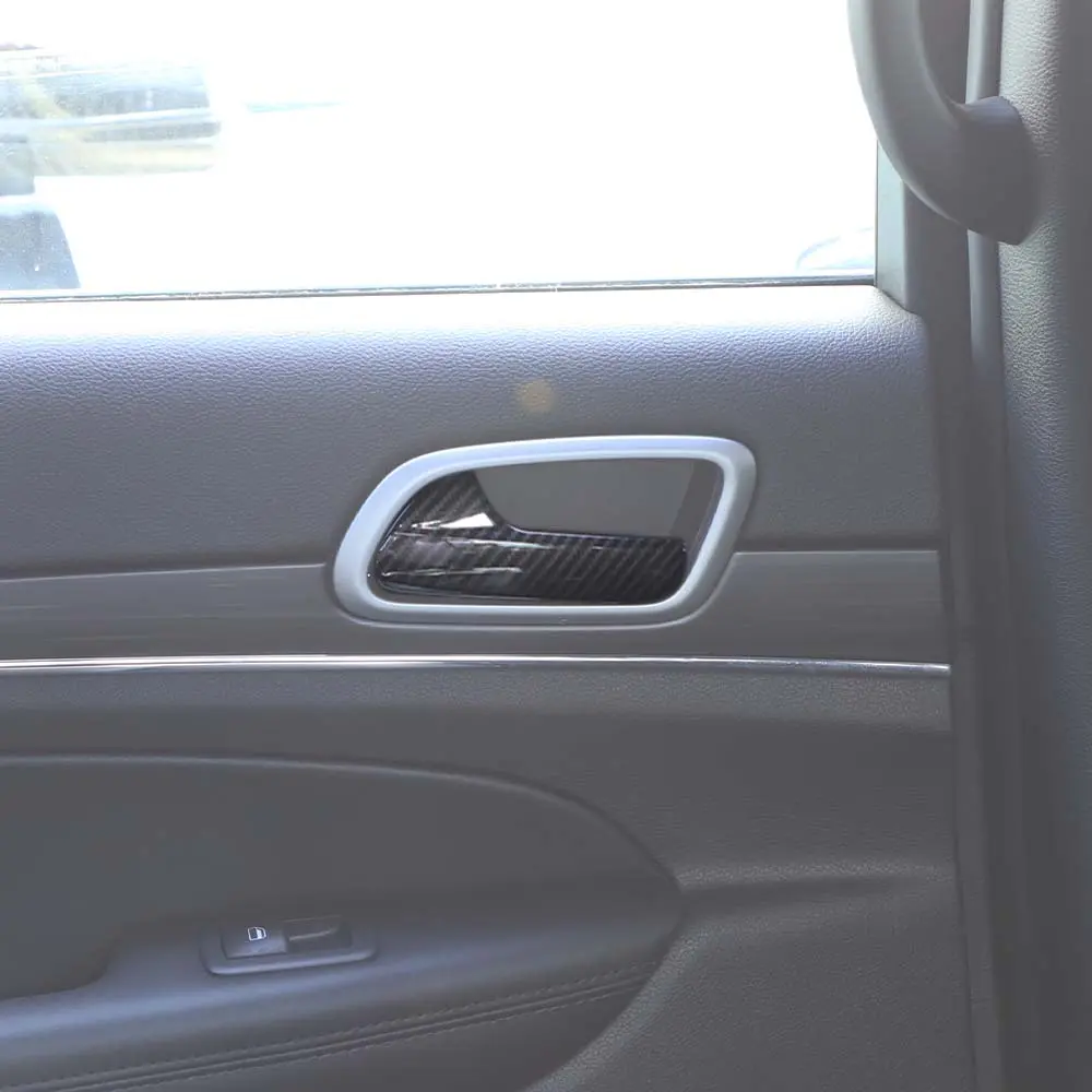 For 2011-2021 Jeep Grand Cherokee WK2 Interior Door Handle Frame Cover Trim Decor - Image 3