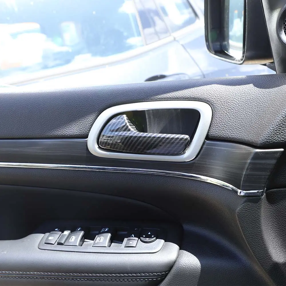 For 2011-2021 Jeep Grand Cherokee WK2 Interior Door Handle Frame Cover Trim Decor - Image 4