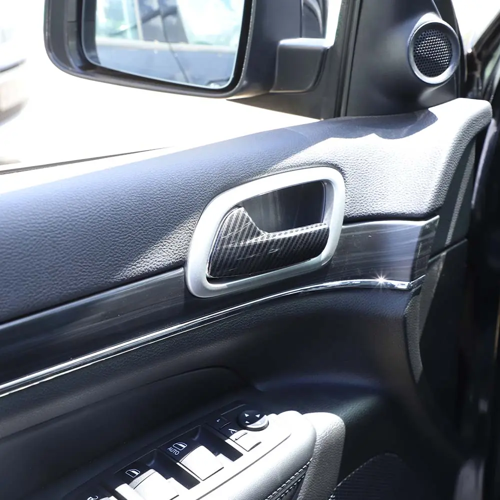 For 2011-2021 Jeep Grand Cherokee WK2 Interior Door Handle Frame Cover Trim Decor - Image 5
