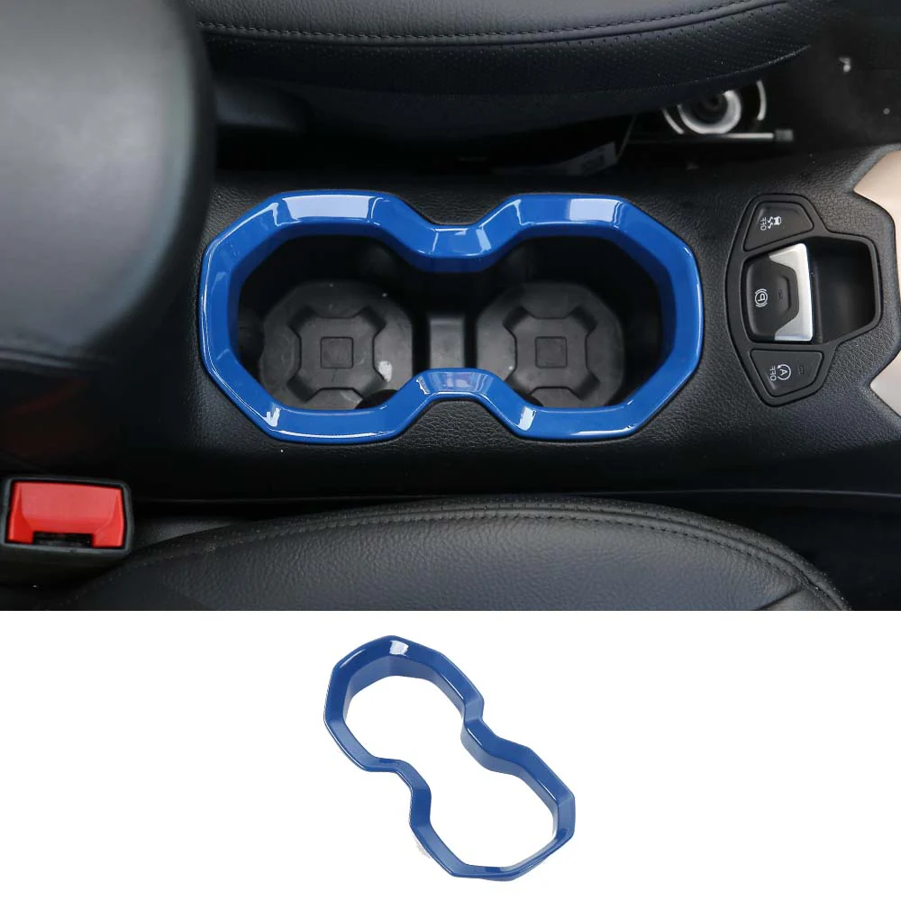 For 2015-2017 Jeep Renegade Interior Front Water Cup Holder Trim Cover Decor Ring - Image 11