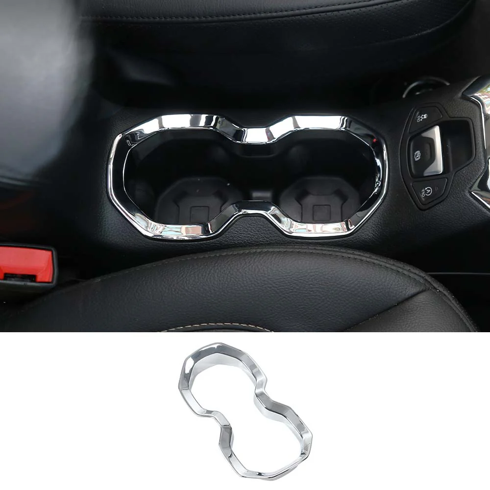 For 2015-2017 Jeep Renegade Interior Front Water Cup Holder Trim Cover Decor Ring - Image 14