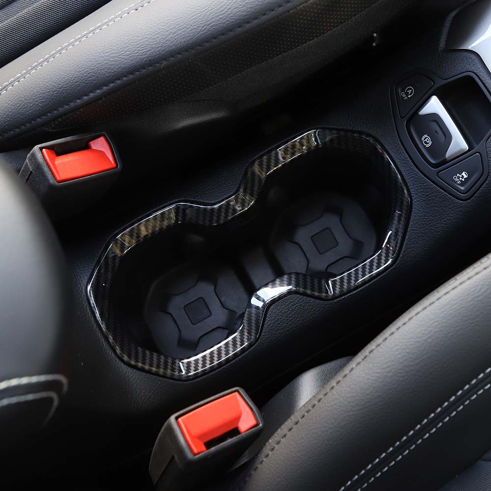 For 2015-2017 Jeep Renegade Interior Front Water Cup Holder Trim Cover Decor Ring - Image 5