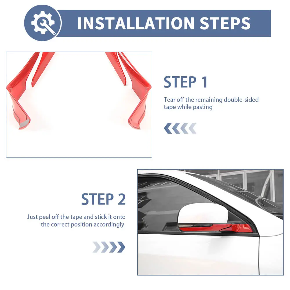 For 2017-2025 Jeep Compass Side Rearview Mirror Base Trim Strip Cover – Exterior Mirror Accent - Image 6