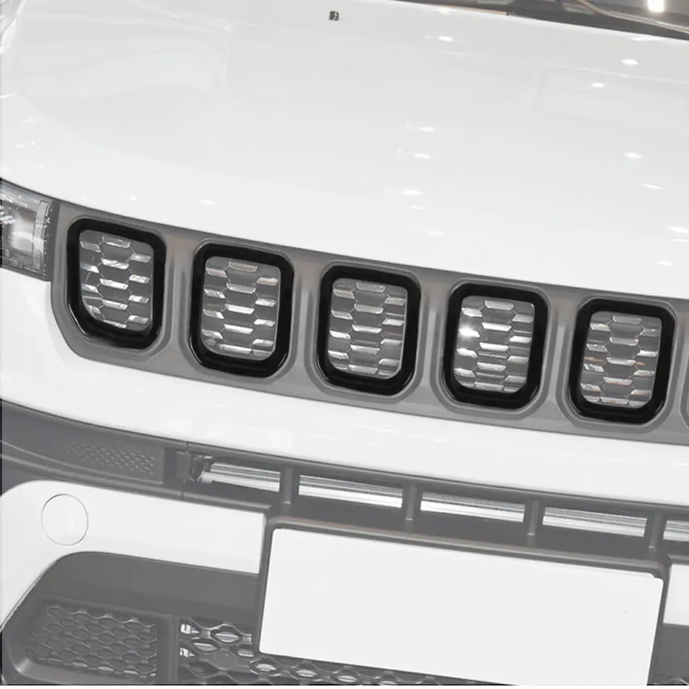 For 2022+ Jeep Compass 7 x Front Grille Grill Insert Cover Trim - Image 14