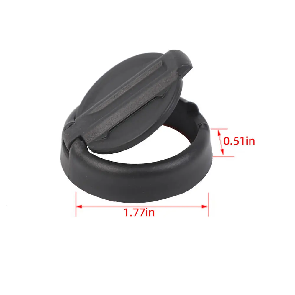 For Jeep Wrangler TJ JK JL & Gladiator JT Car Door Key Jack Cover Trim Cover Black - Image 7
