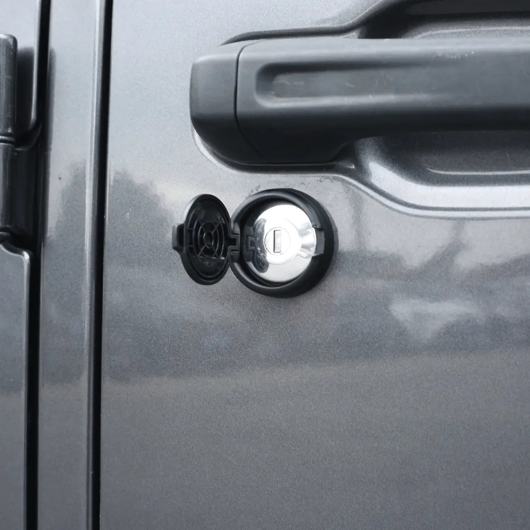 For Jeep Wrangler TJ JK JL & Gladiator JT Car Door Key Jack Cover Trim Cover Black - Image 9