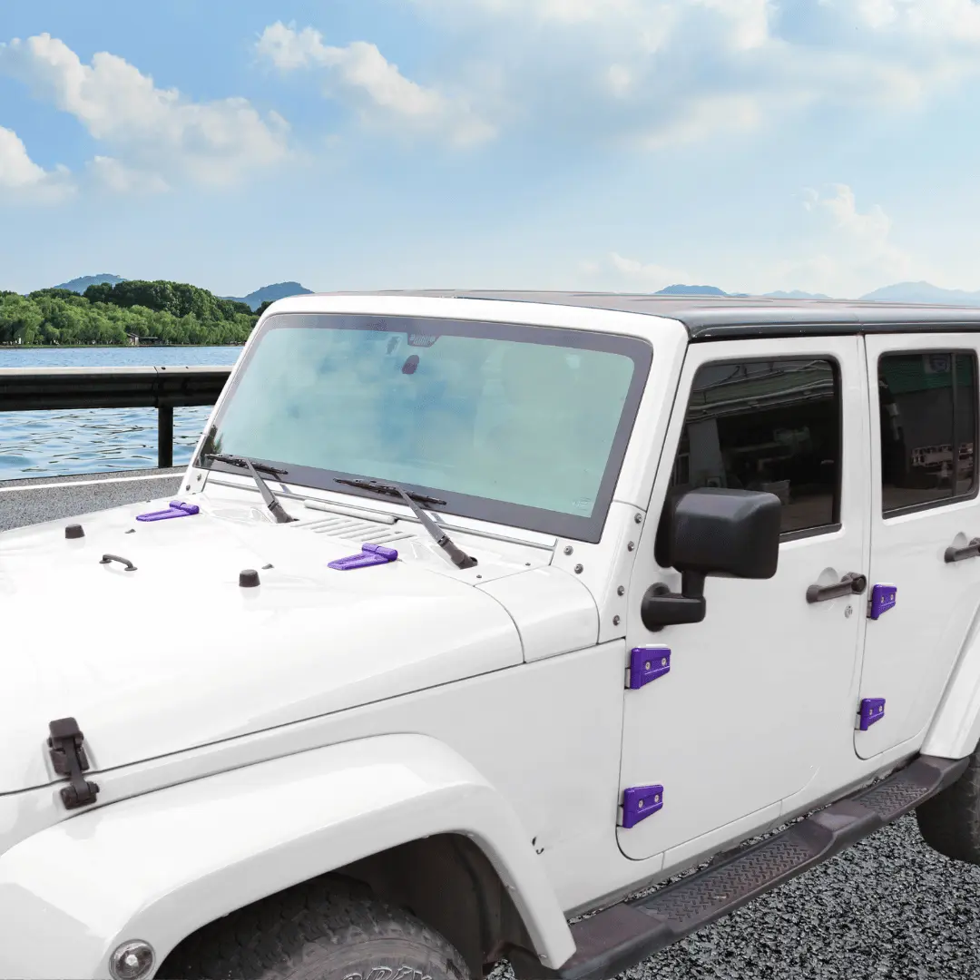 For 2007-2018 Jeep Wrangler JK 4-Dr Door/Hood/Tailgate Hinge Trim Cover 12 PCS - Image 3