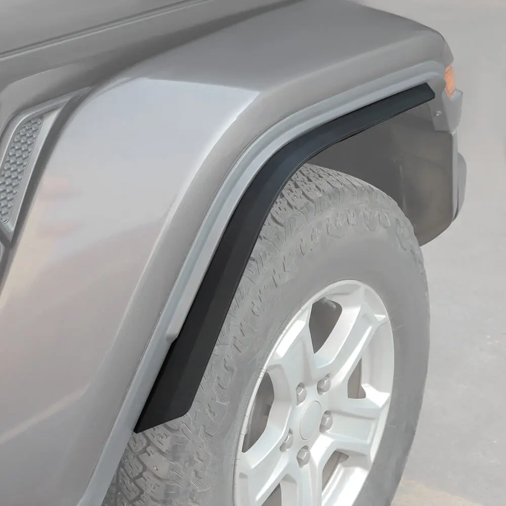 For 2018+ Jeep Wrangler JL Front & Rear Fender Flares Extensions - Image 3