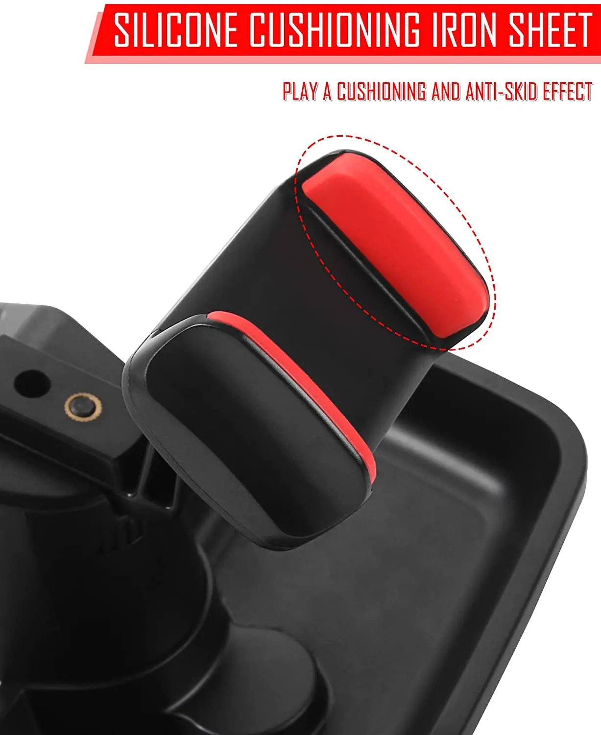 For 2011-2018 Jeep Wrangler JK JKU Dashboard Phone Holder Mount Dash Tray Storage Organizer - Image 4