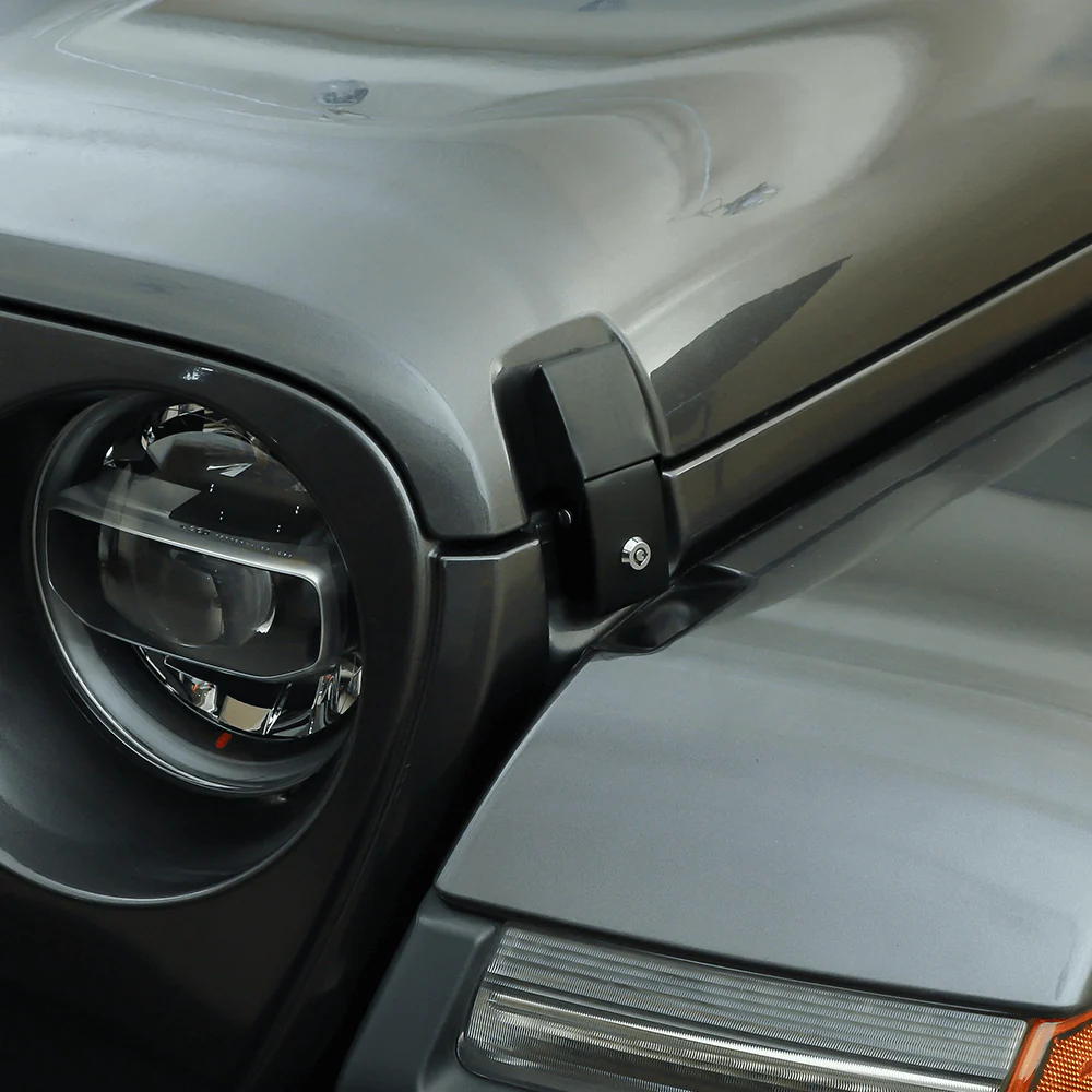 For 2007+ Jeep Wrangler JK JKU JL JLU Gladiator JT Latch Locking Hood Catch Kit - Image 5