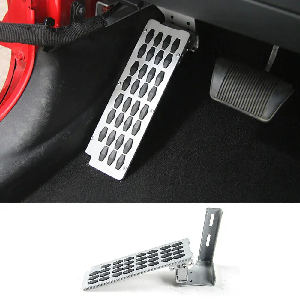 For 2007-2018 Jeep Wrangler JK Car Left Foot Pedal Kick Rest Panel Anti-Slip Treadle