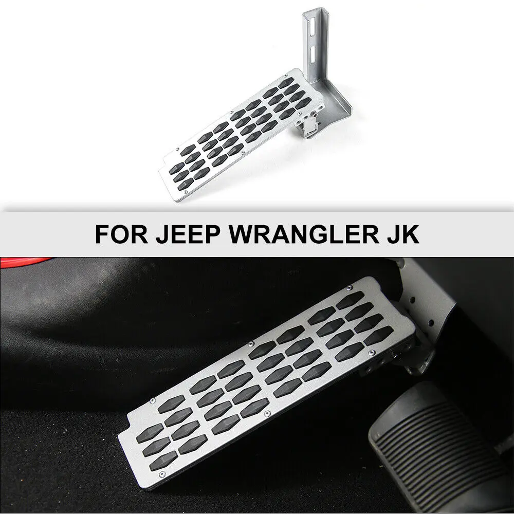 For 2007-2018 Jeep Wrangler JK Car Left Foot Pedal Kick Rest Panel Anti-Slip Treadle - Image 2