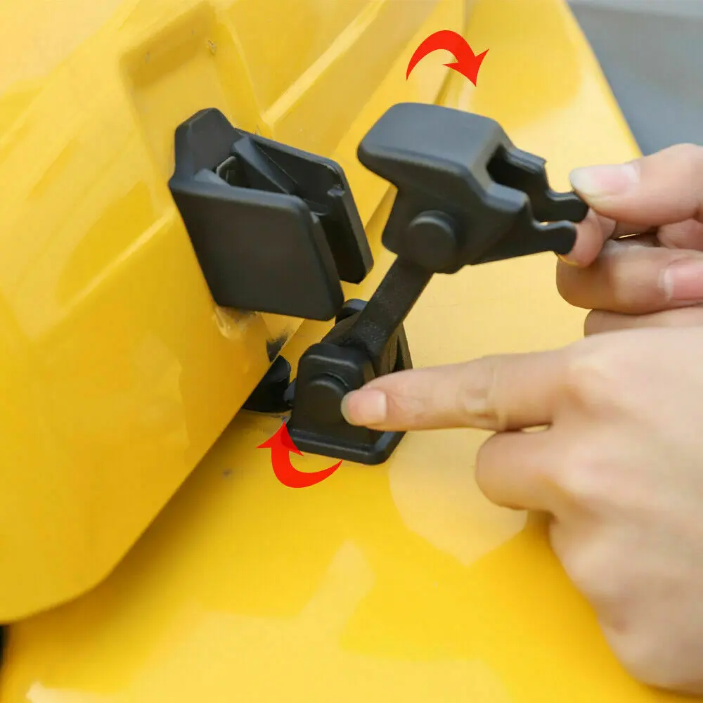 For 1997-2006 Jeep Wrangler TJ Locking Hood Latch Catch Latches & Bracket Parts 2PCS - Image 5