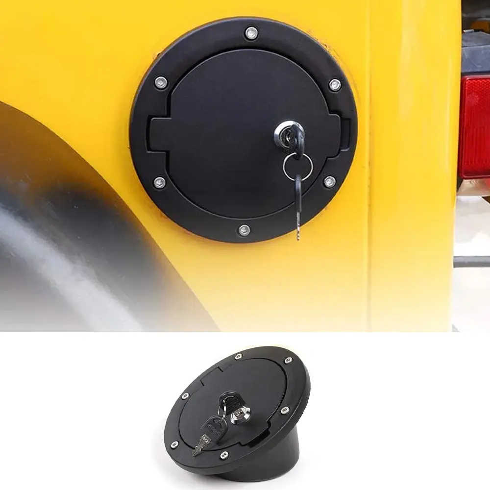 For 1997-2006 Jeep Wrangler TJ Locking Gas Cap Cover Fuel Door