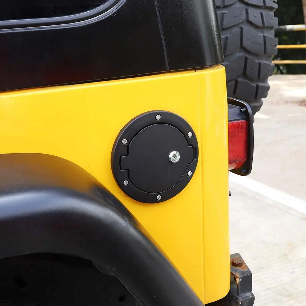 For 1997-2006 Jeep Wrangler TJ Locking Gas Cap Cover Fuel Door - Image 3