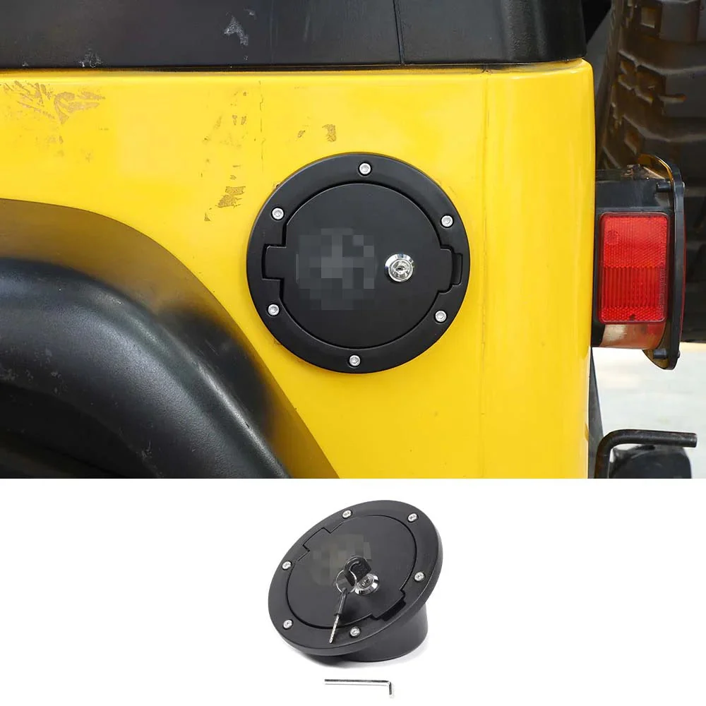 For 1997-2006 Jeep Wrangler TJ Locking Gas Cap Cover Fuel Door - Image 7
