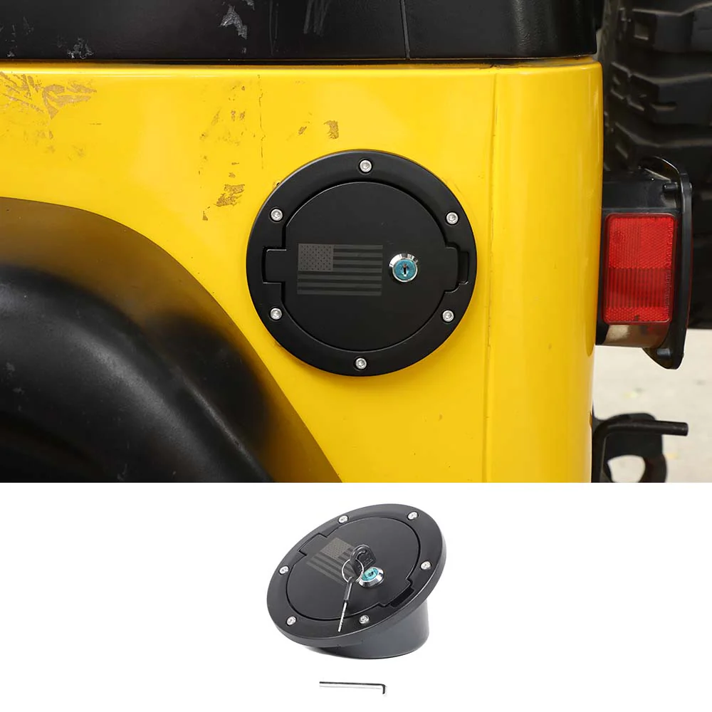 For 1997-2006 Jeep Wrangler TJ Locking Gas Cap Cover Fuel Door - Image 8