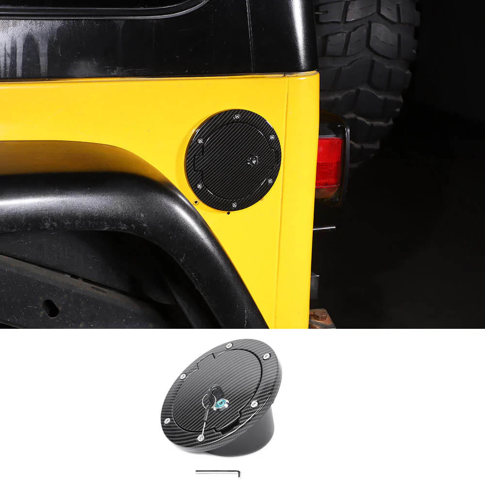 For 1997-2006 Jeep Wrangler TJ Locking Gas Cap Cover Fuel Door - Image 9