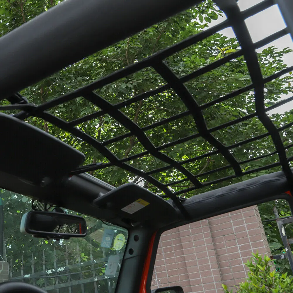 For 2007-2018 Jeep Wrangler JKU 4-Door Mesh Cargo Top Net Trunk Baggage Protective - Image 3