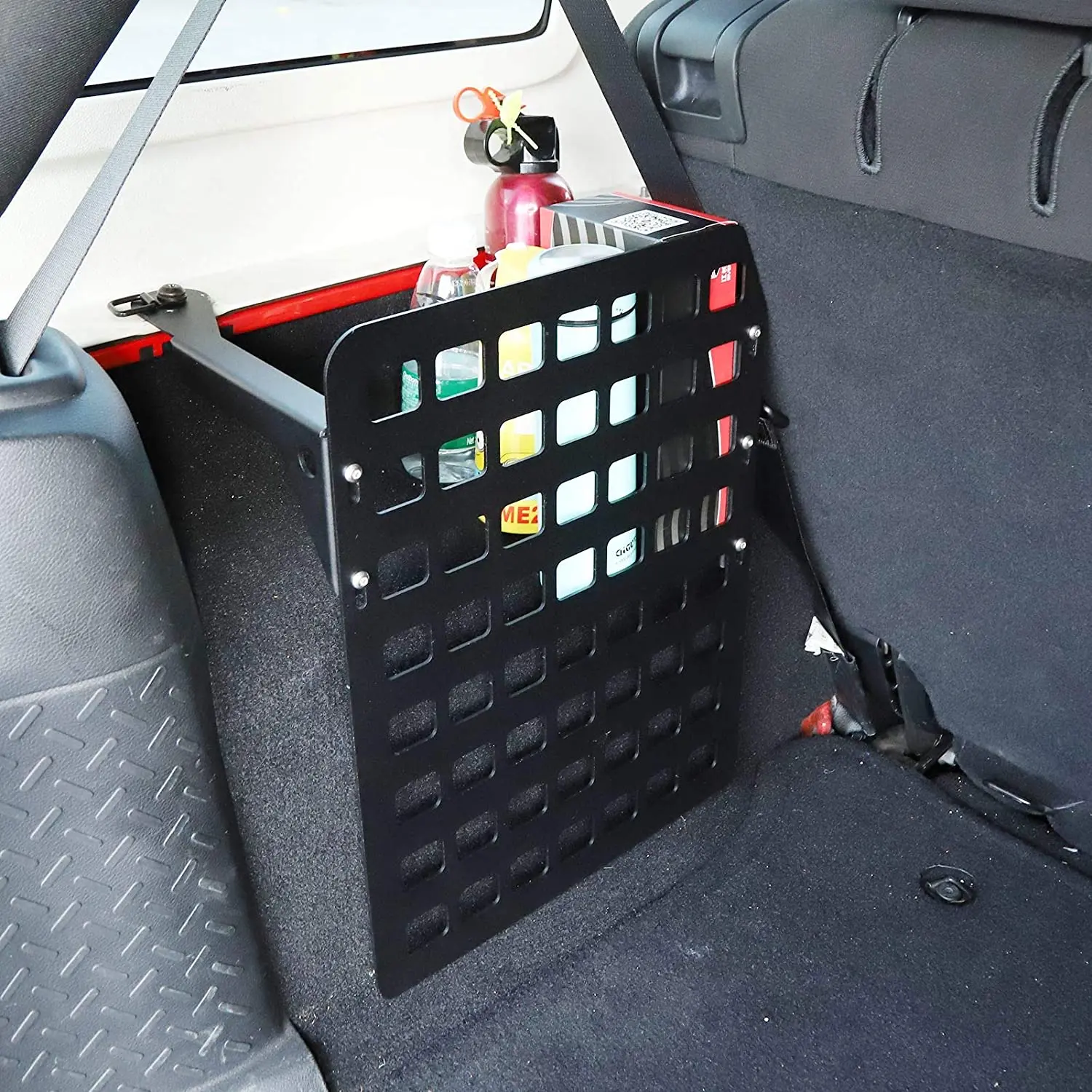 For 2007-2018 Jeep Wrangler JKU Unlimited 4-Door Metal Trunk MOLLE Panel | Modular Tactical Storage System (Left Side) - Image 5