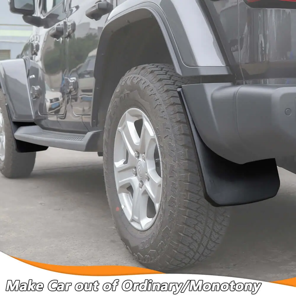 For Jeep Wrangler JL Sahara Sport Mud Flaps Splash Guards 4pcs (NOT FITS Rubicon/ 4xe) - Image 5