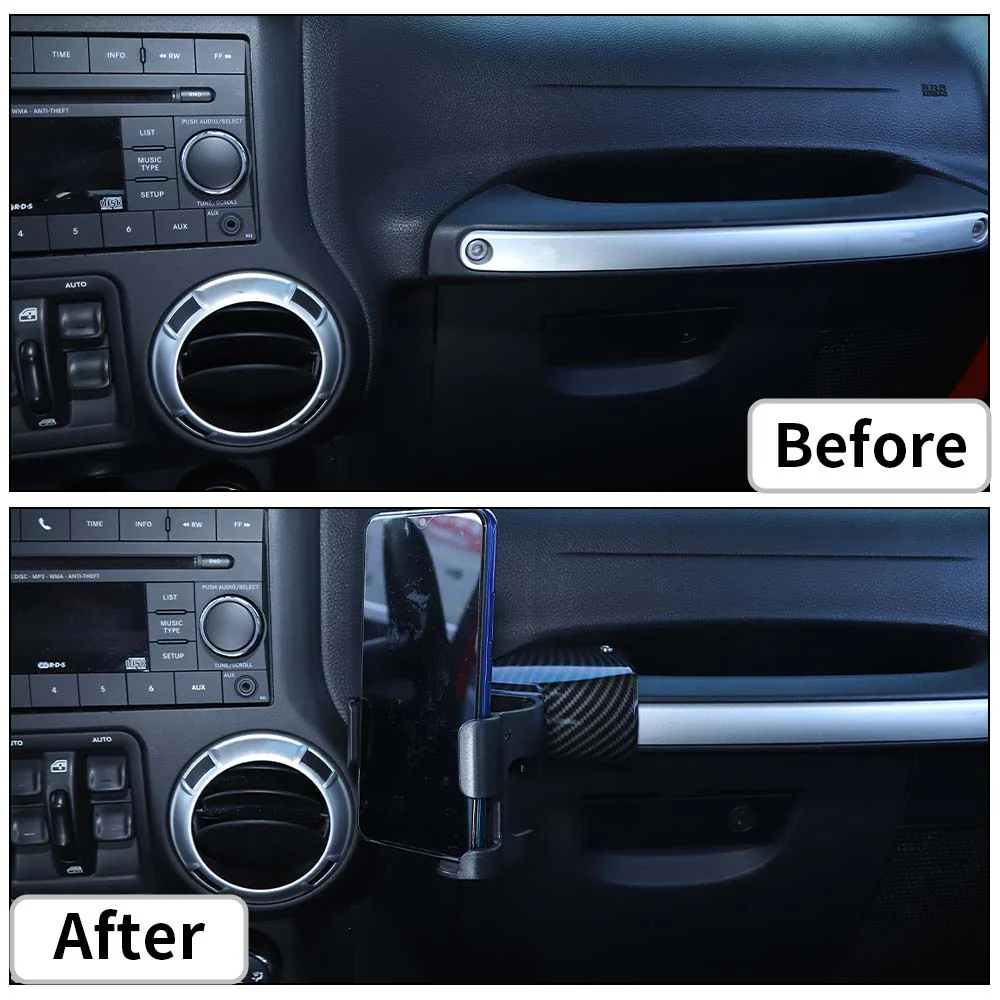 For 2011-2018 Jeep Wrangler JK Multi-function Car Cup Phone Bracket Holder - Image 2