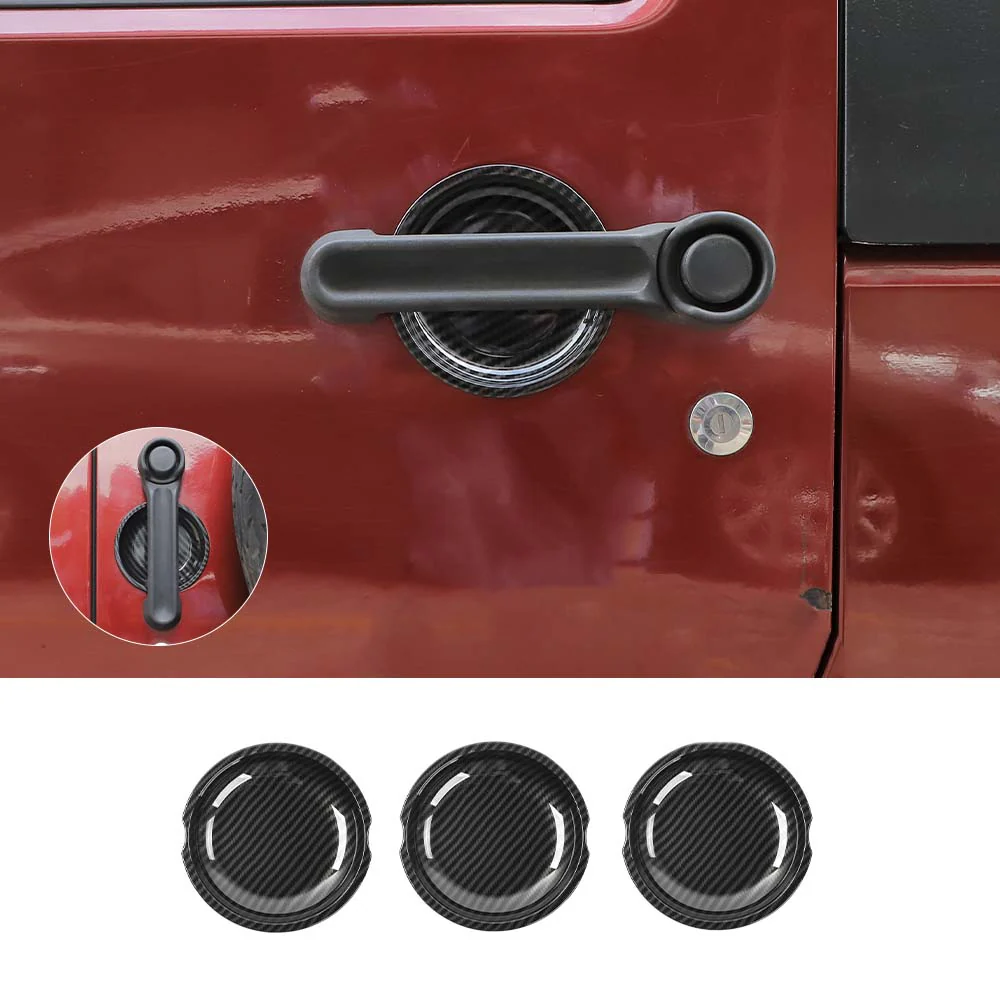 For 2007-2018 Jeep Wrangler JK 2-Door Exterior Door Handle Bowl Cover Trim Decor