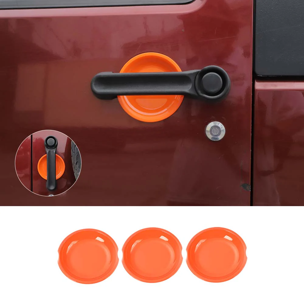 For 2007-2018 Jeep Wrangler JK 2-Door Exterior Door Handle Bowl Cover Trim Decor - Image 12